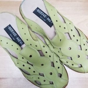 BERNE MEV | CHARTREUSE MULES, SIZE 38
